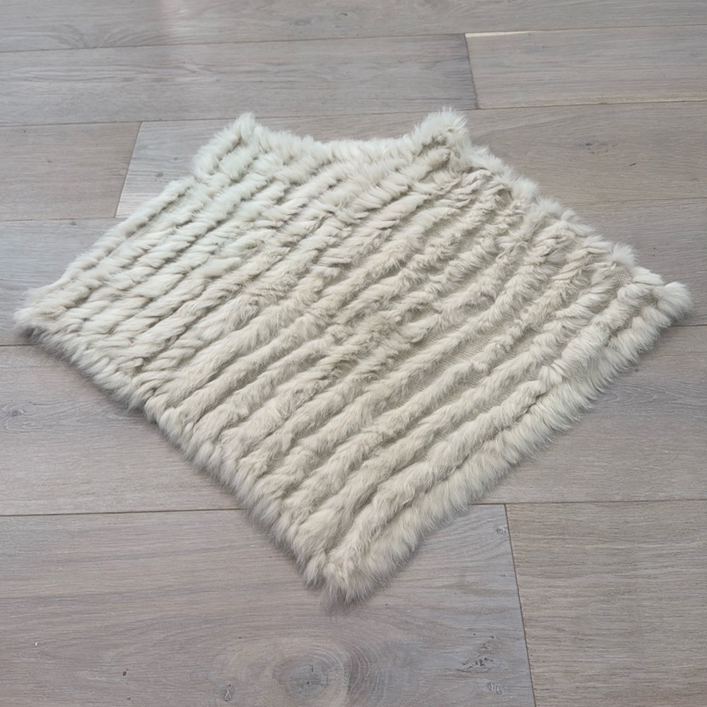 Faux Fur Shawl Cape